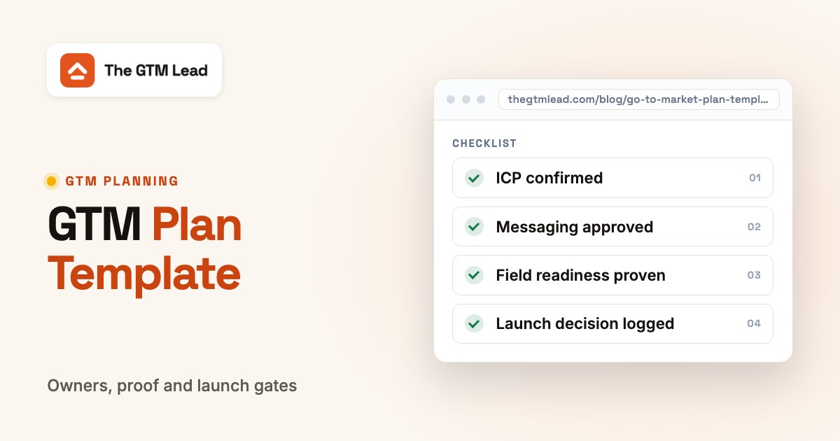 Go-to-Market Plan Template: Launch Tracker and B2B Example, featured image