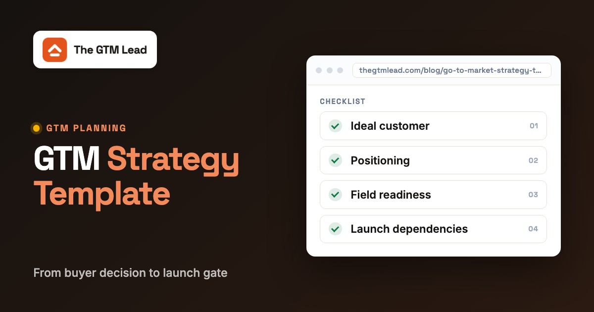 Go to Market Strategy Template: Worksheet and B2B Example, featured image